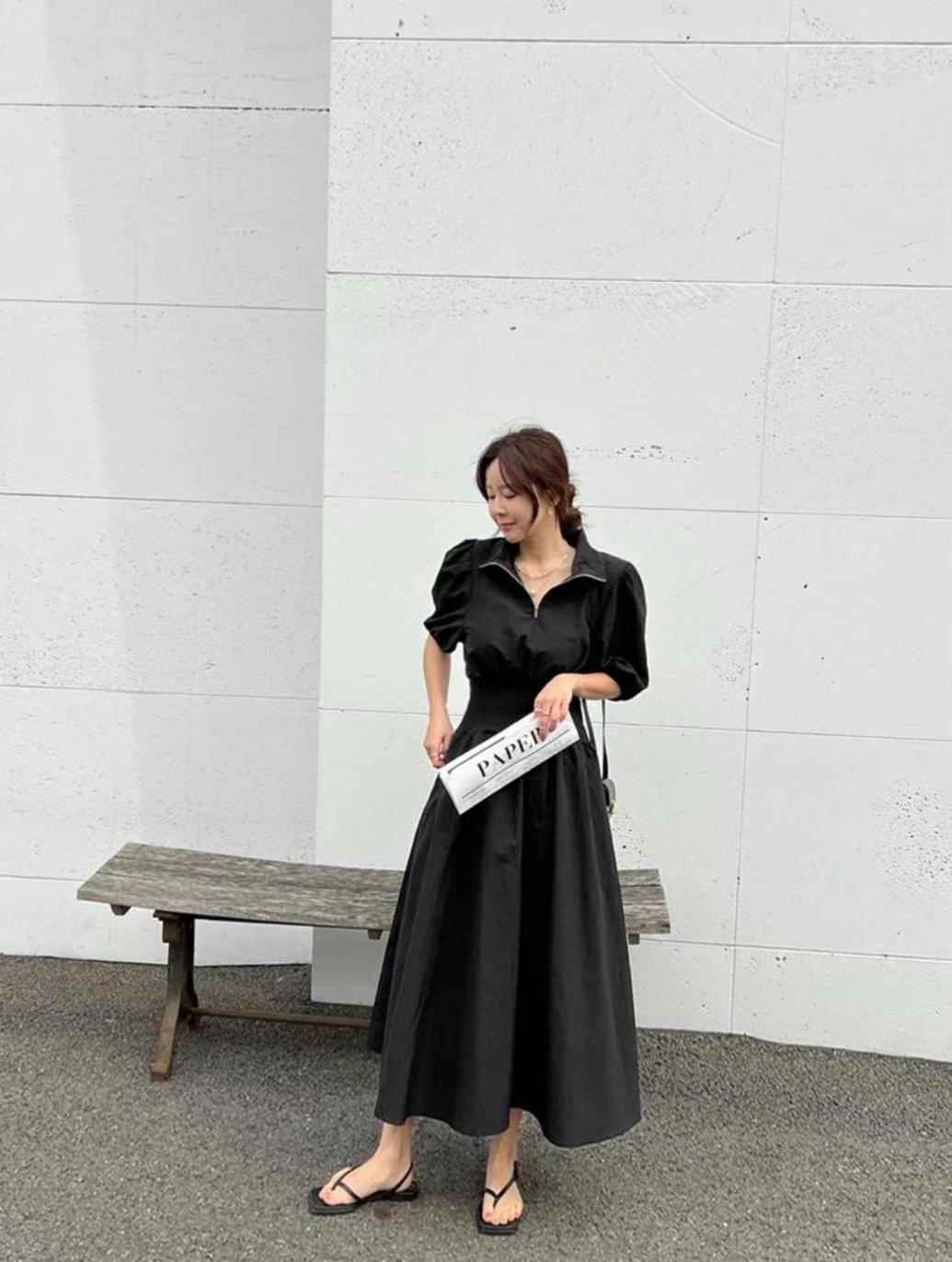 DDUIRYUN韓國直郵女裝新款人氣推薦休閑職業24春夏連衣裙DDUIRYUN連衣裙