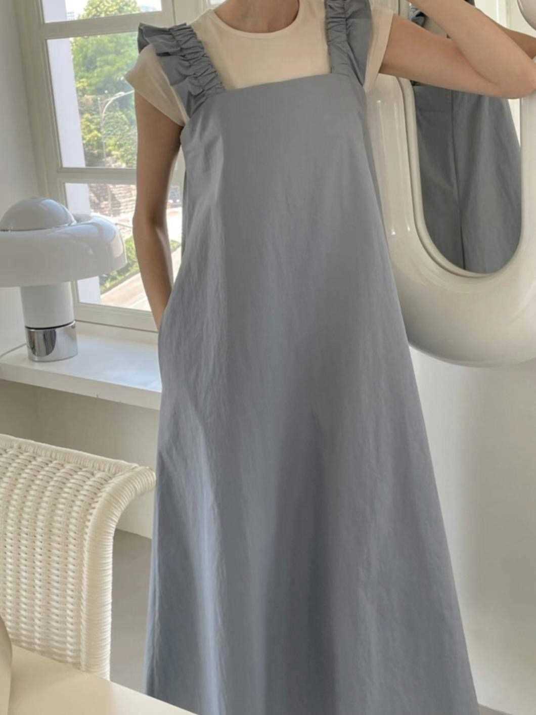 DDUIRYUN韓國直郵東大門實拍女裝新品推薦時尚職業休閑連衣裙DDUIRYUN連衣裙