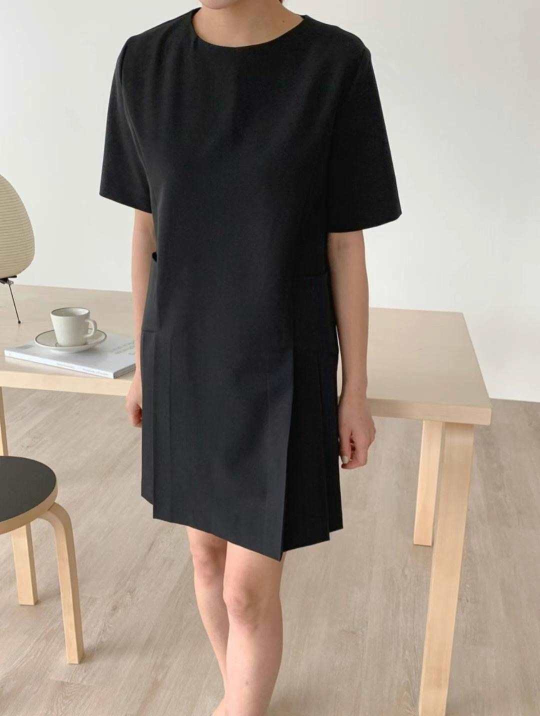 DDUIRYUN直郵韓國代購女裝新品24春夏休閑推薦真品連衣裙DDUIRYUN連衣裙