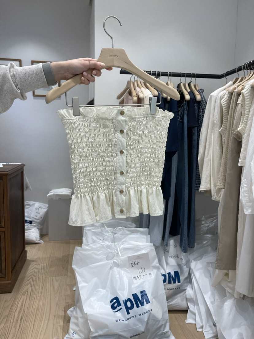 OURIN韓國直郵女裝新款推薦真品24春夏職業時尚人氣吊帶背心OURIN吊帶/背心
