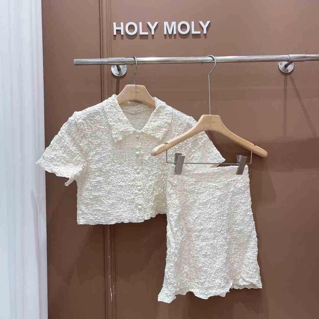 HOLYMOLY韓國直郵女裝新品推薦職業休閑時尚24春夏熱賣套裝DKS08套裝