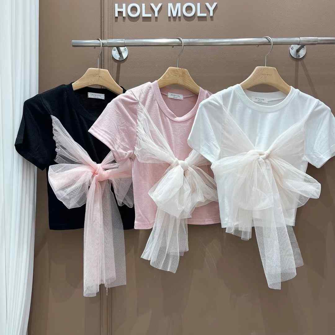 HOLYMOLY韓國直郵女裝新款休閑熱賣時尚人氣職業24春夏T恤DKS08T恤