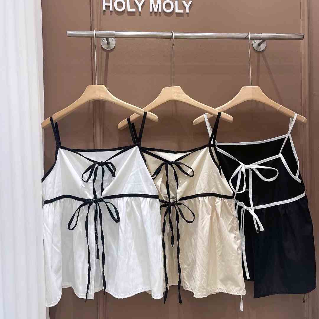 HOLYMOLY韓國直郵東大門代購女裝新款推薦熱賣休閑吊帶背心DKS08吊帶/背心
