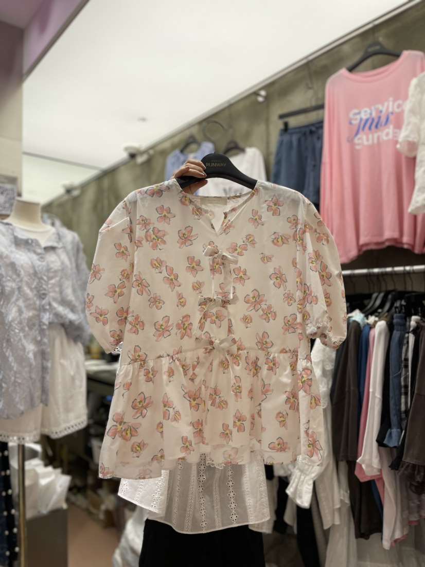 RUNWAY韓國直郵女裝新品人氣真品熱賣職業時尚休閑襯衫蕾絲衫RUNWAY襯衫/蕾絲衫