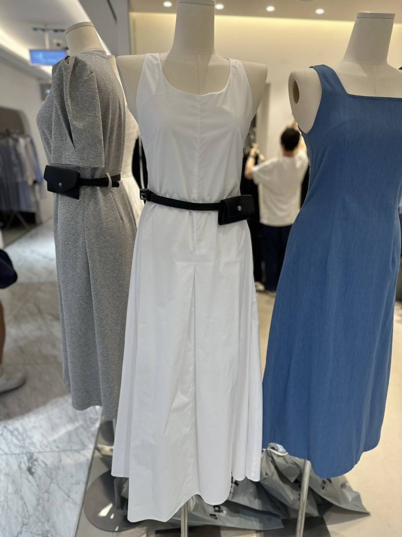RICH SISTER韓國直郵女裝新品24春夏時尚休閑連衣裙含腰帶RICH SISTER連衣裙