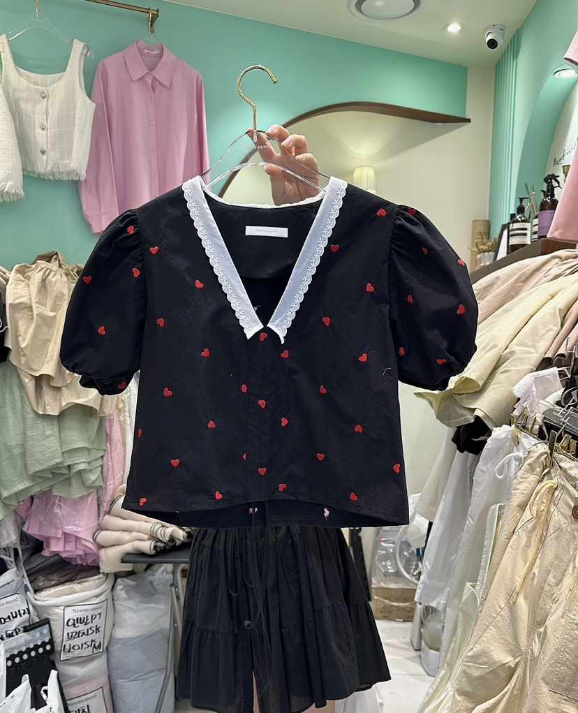 NEWTRO MOOD韓國直郵東大門實拍女裝新品人氣推薦襯衫蕾絲衫YUNBAL襯衫/蕾絲衫