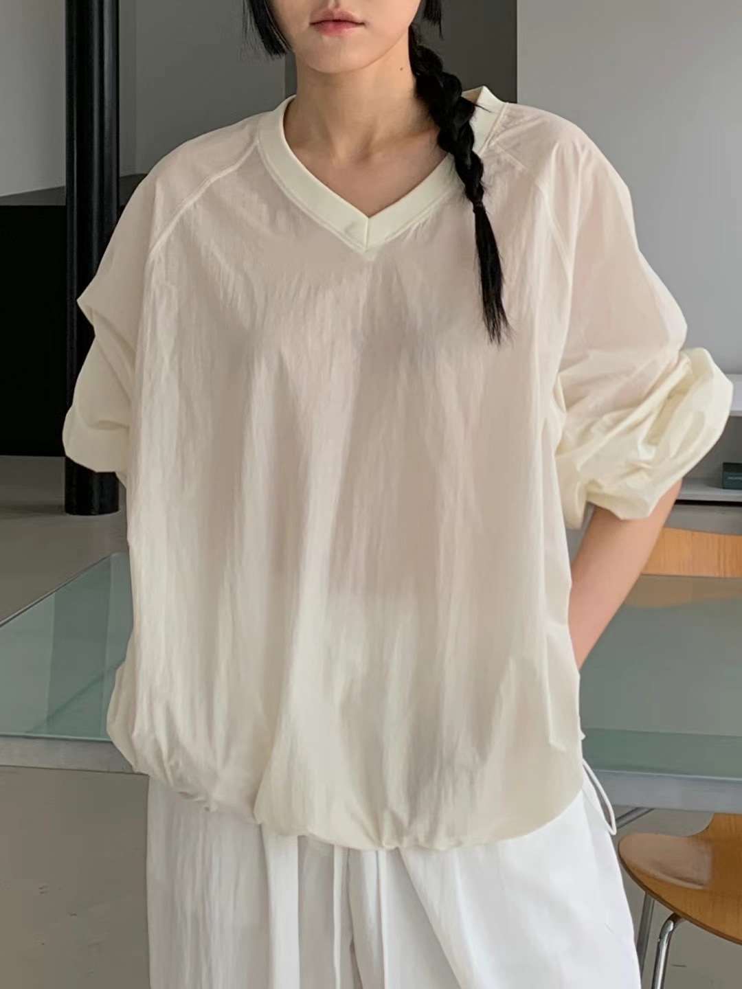 UNLESS韓國直郵東大門代購女裝新品職業真品推薦襯衫蕾絲衫UNLESS襯衫/蕾絲衫