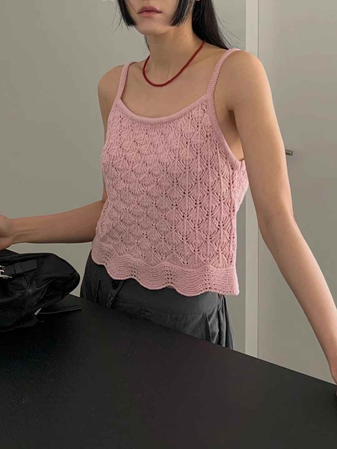 UNLESS韓國直郵東大門代購女裝新品熱賣休閑人氣推薦吊帶背心UNLESS吊帶/背心