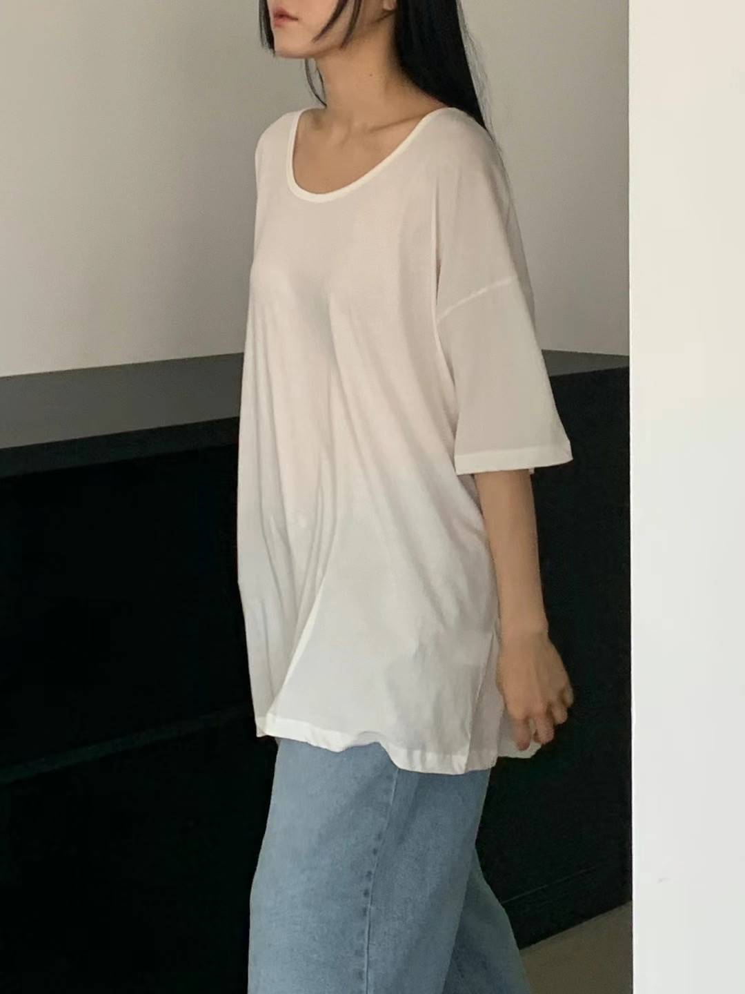 UNLESS韓國直郵女裝新款真品熱賣推薦時尚職業24春夏休閑T恤UNLESST恤
