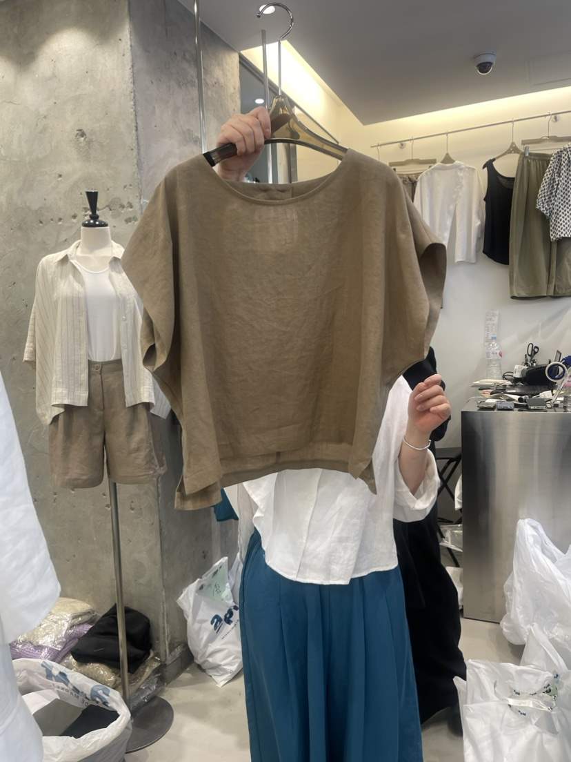 THE SIL韓國直郵東大門代購女裝新款休閑時尚襯衫蕾絲衫亞麻THE SIL/1 2ILLY襯衫/蕾絲衫