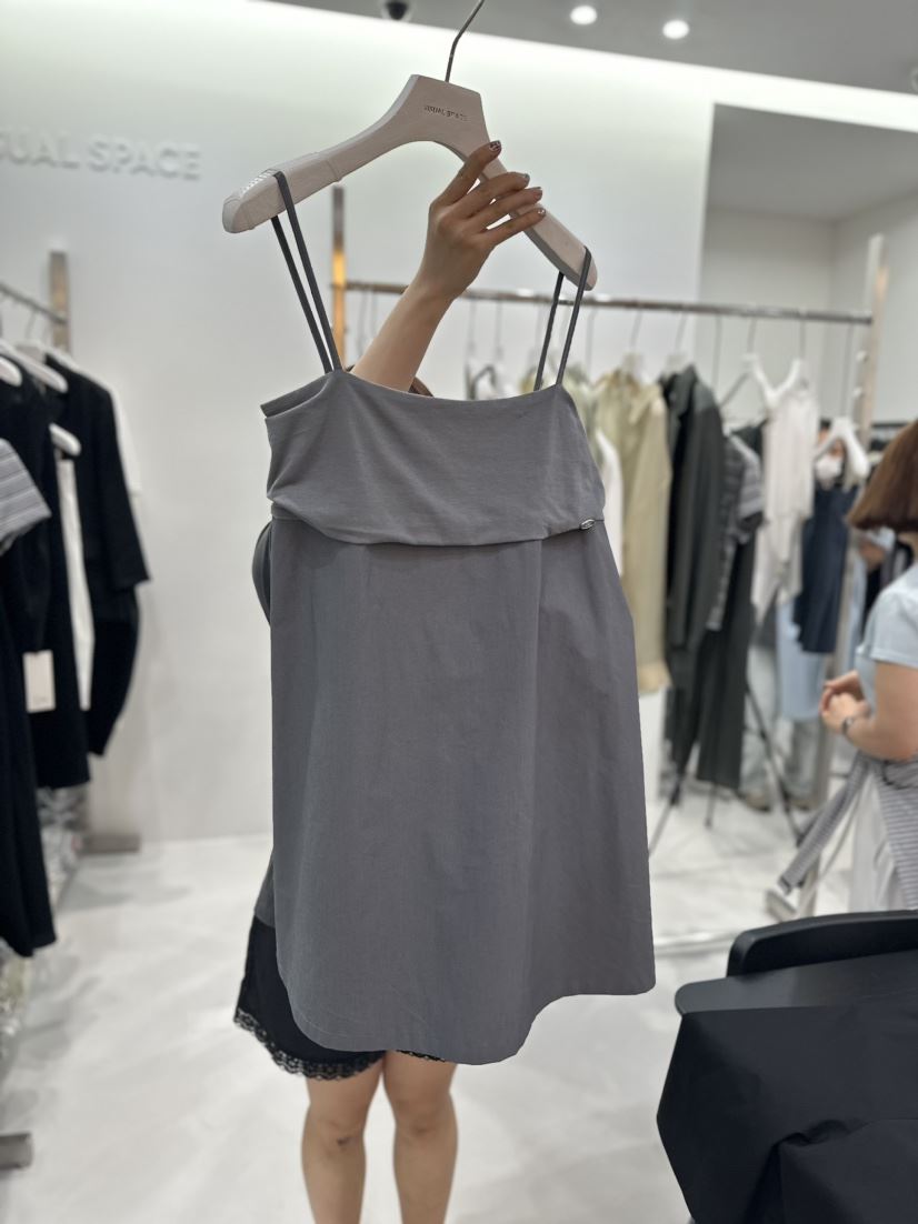 VISUAL SPACE韓國直郵東大門實拍女裝新品休閑熱賣24春夏連衣裙VISUAL SPACE連衣裙