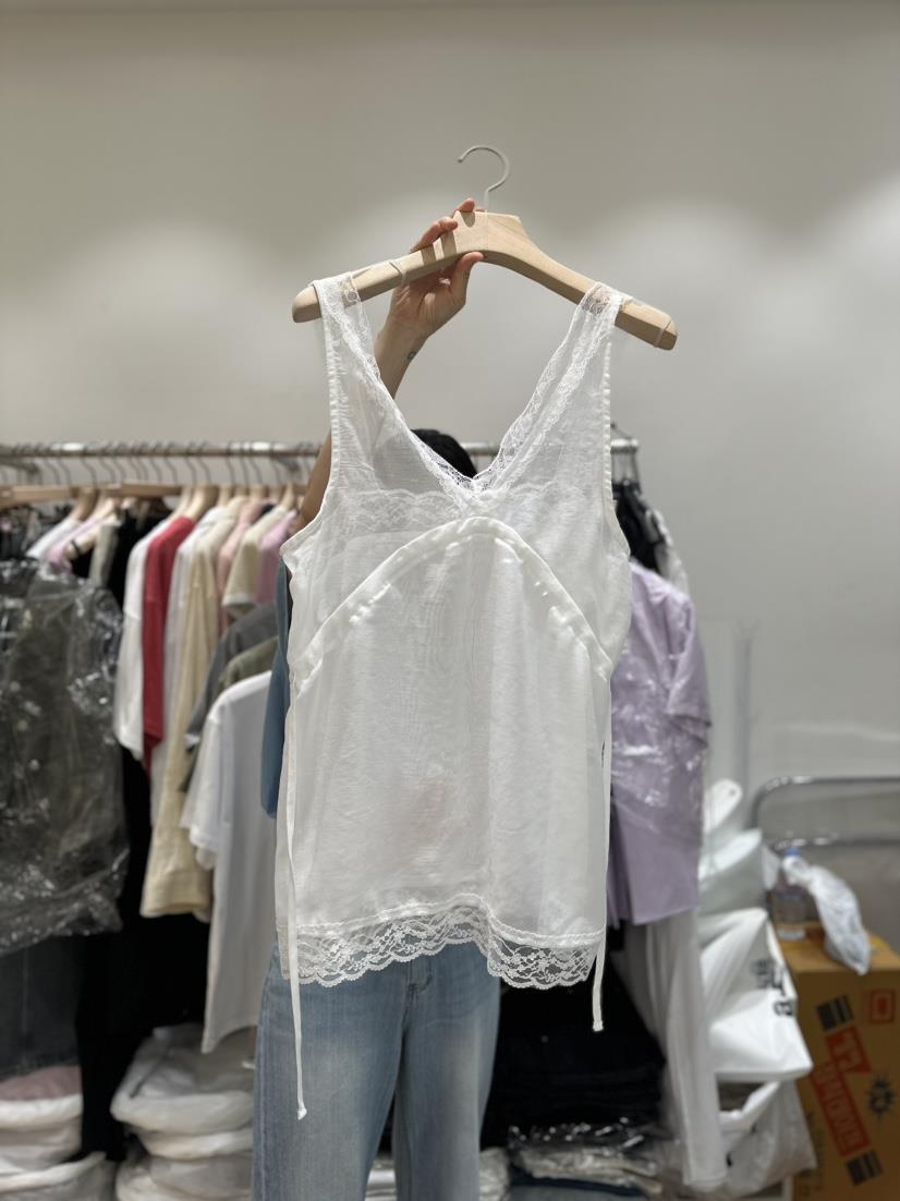 Vibelle直郵韓國代購女裝新品熱賣人氣休閑職業吊帶背心蕾絲VIBELLE吊帶/背心