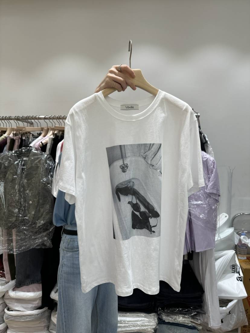 Vibelle直郵韓國代購女裝新品推薦時尚職業真品人氣休閑T恤VIBELLET恤