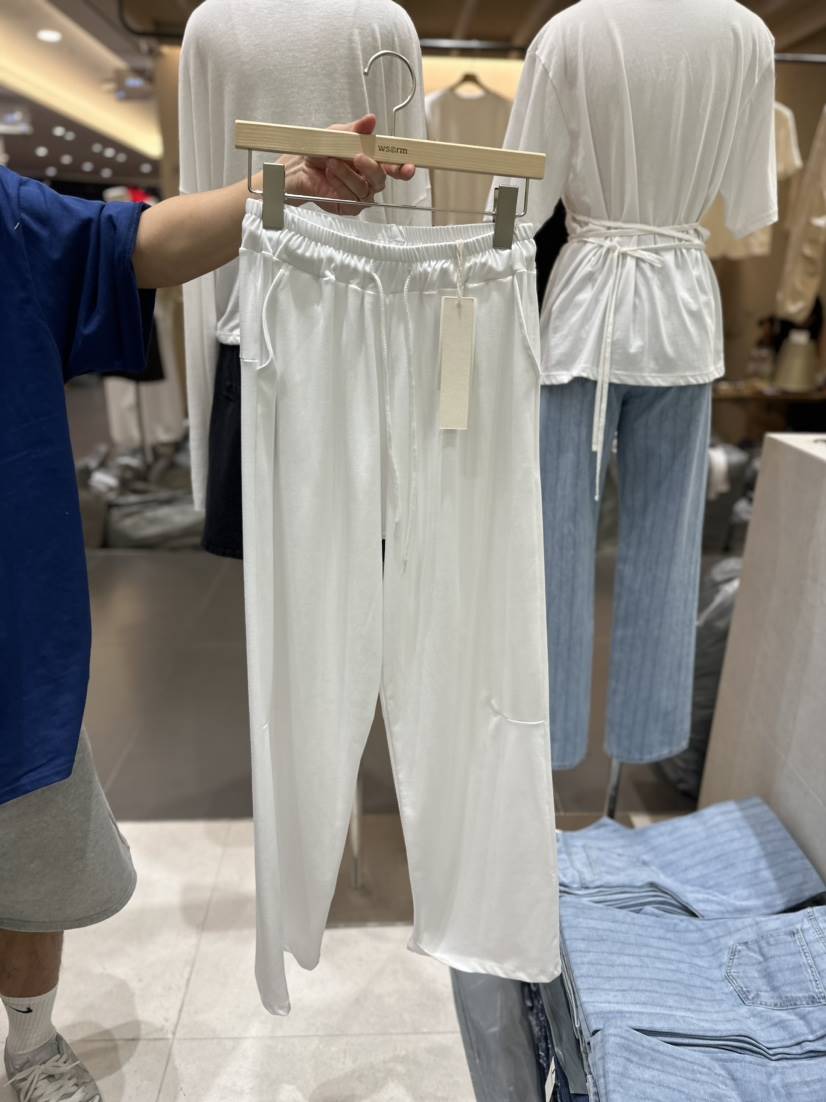 ws@rm/WA SHING ROOM韓國直郵女裝新品24春夏休閑休閑褲ARTISANAL休閑褲