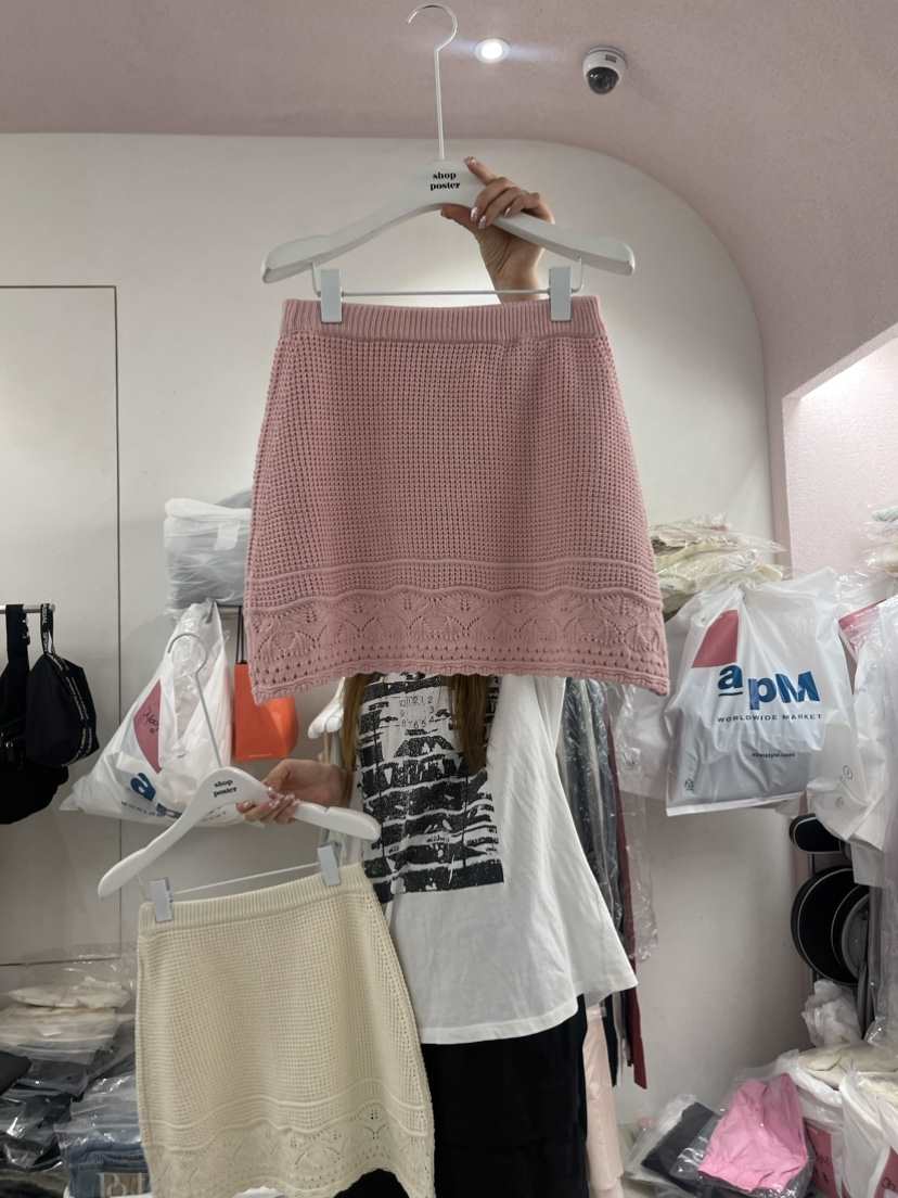 SHOP POSTER韓國直郵女裝新款推薦時尚人氣24春夏休閑短裙SHOP_POSTER短裙
