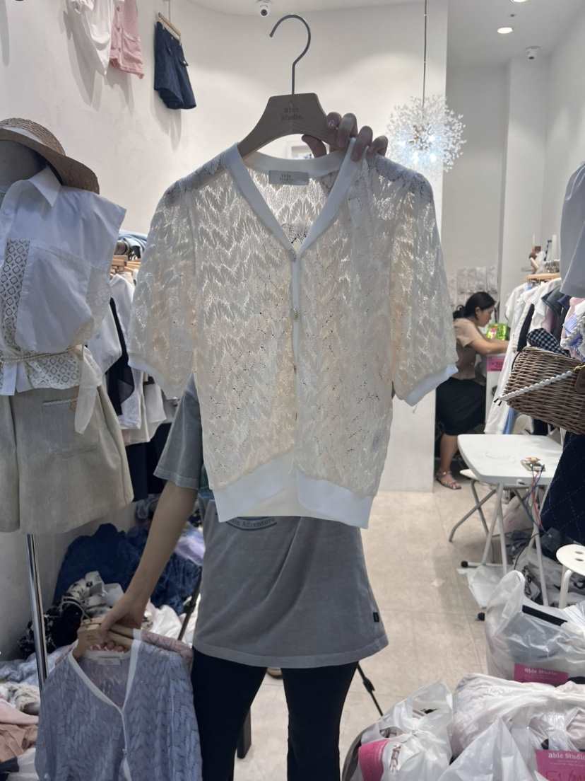 ABLE STUDIO韓國直郵女裝新品推薦熱賣休閑時尚人氣針織衫CONFETTI針織衫