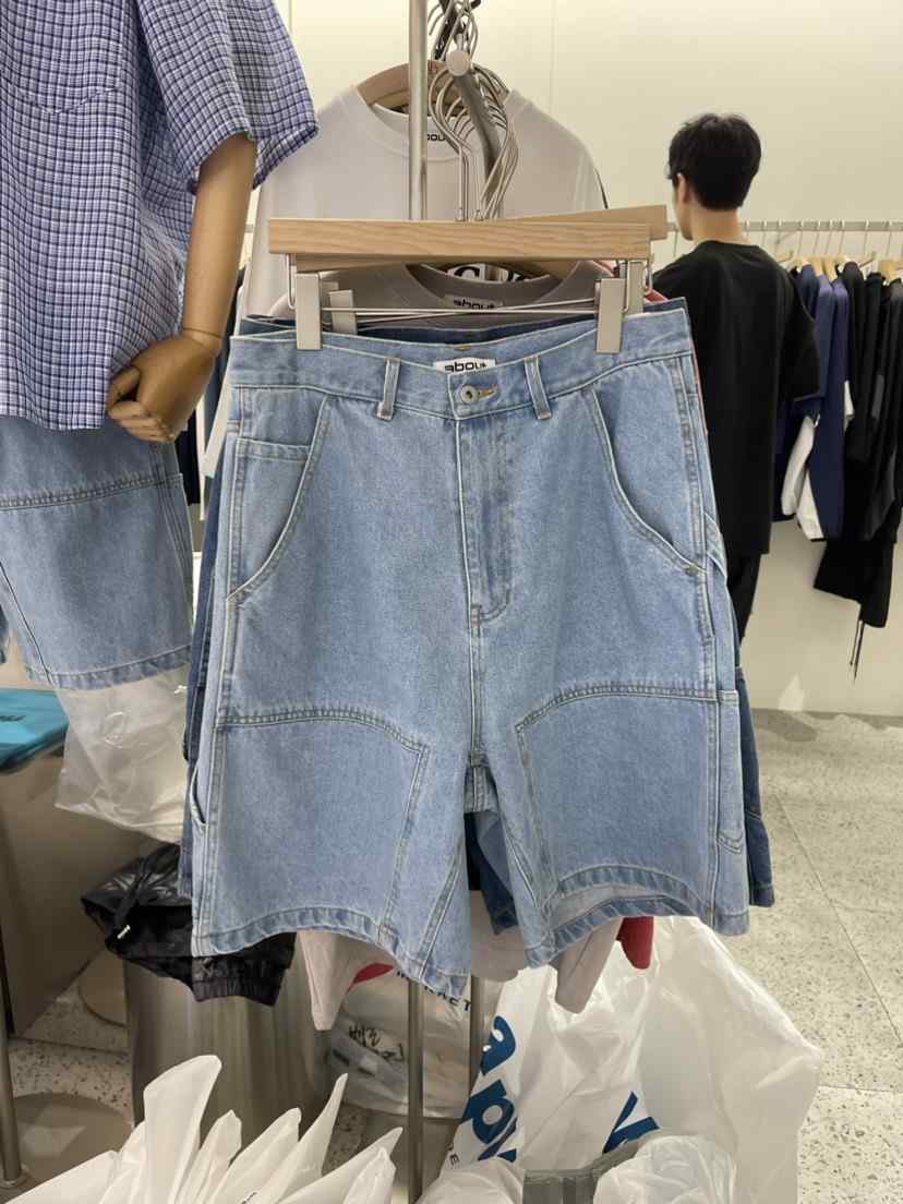 ABOUT-男裝韓國直郵東大門實拍女裝新品24春夏熱賣真品短褲ABOUT短褲