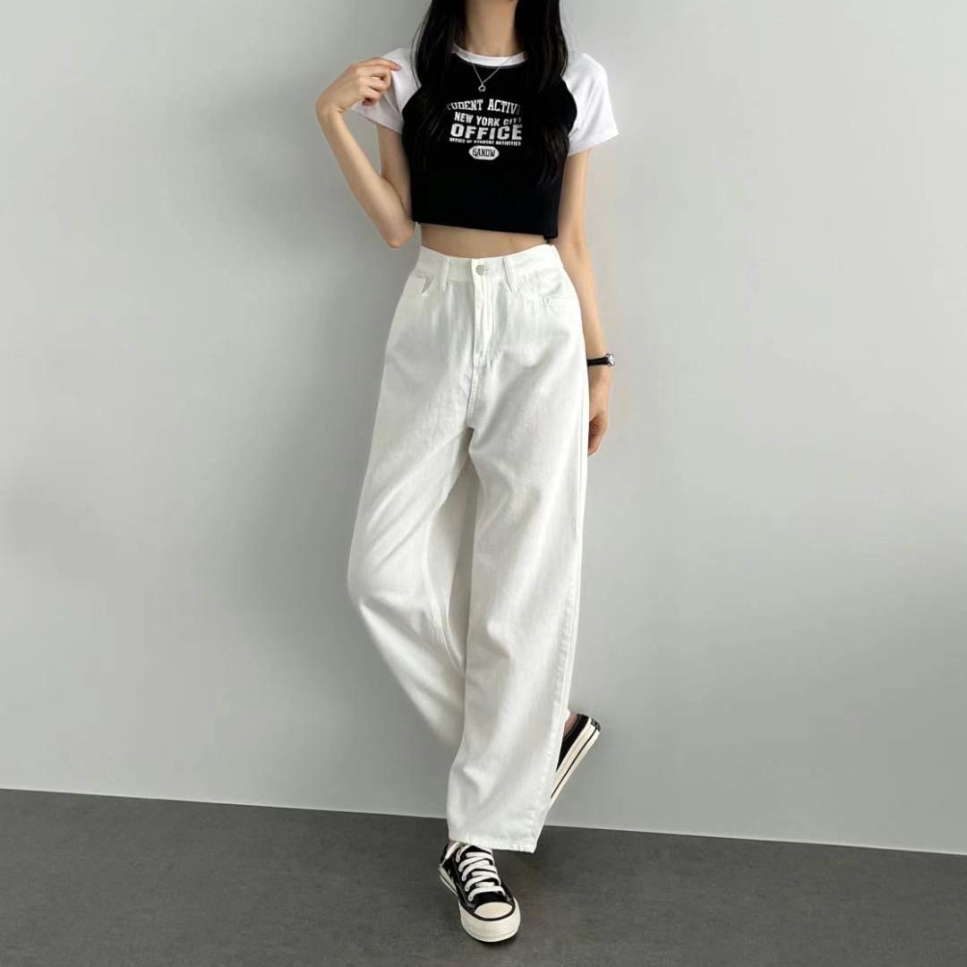 THE MUTE直郵韓國代購女裝新款24春夏時尚人氣真品牛仔褲THE MUTE牛仔褲