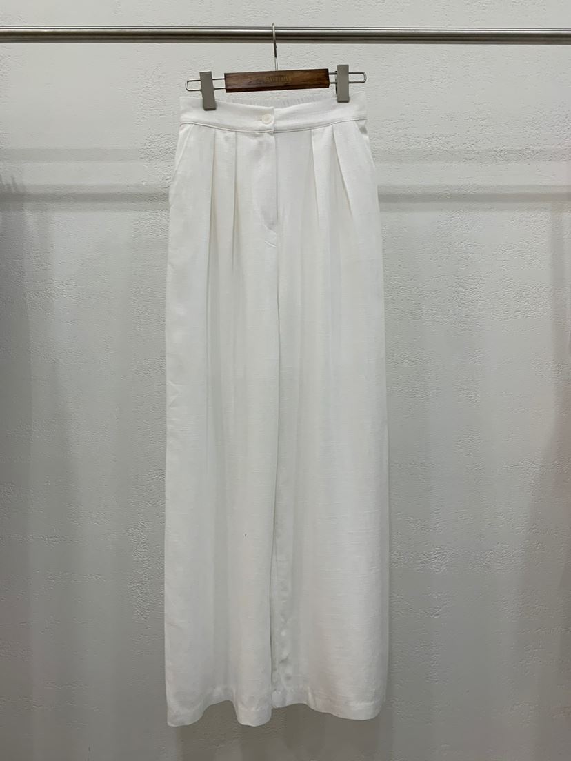 BANI BLUBH韓國直郵東大門實拍女裝新品熱賣休閑休閑褲亞麻BANI BLUSH休閑褲