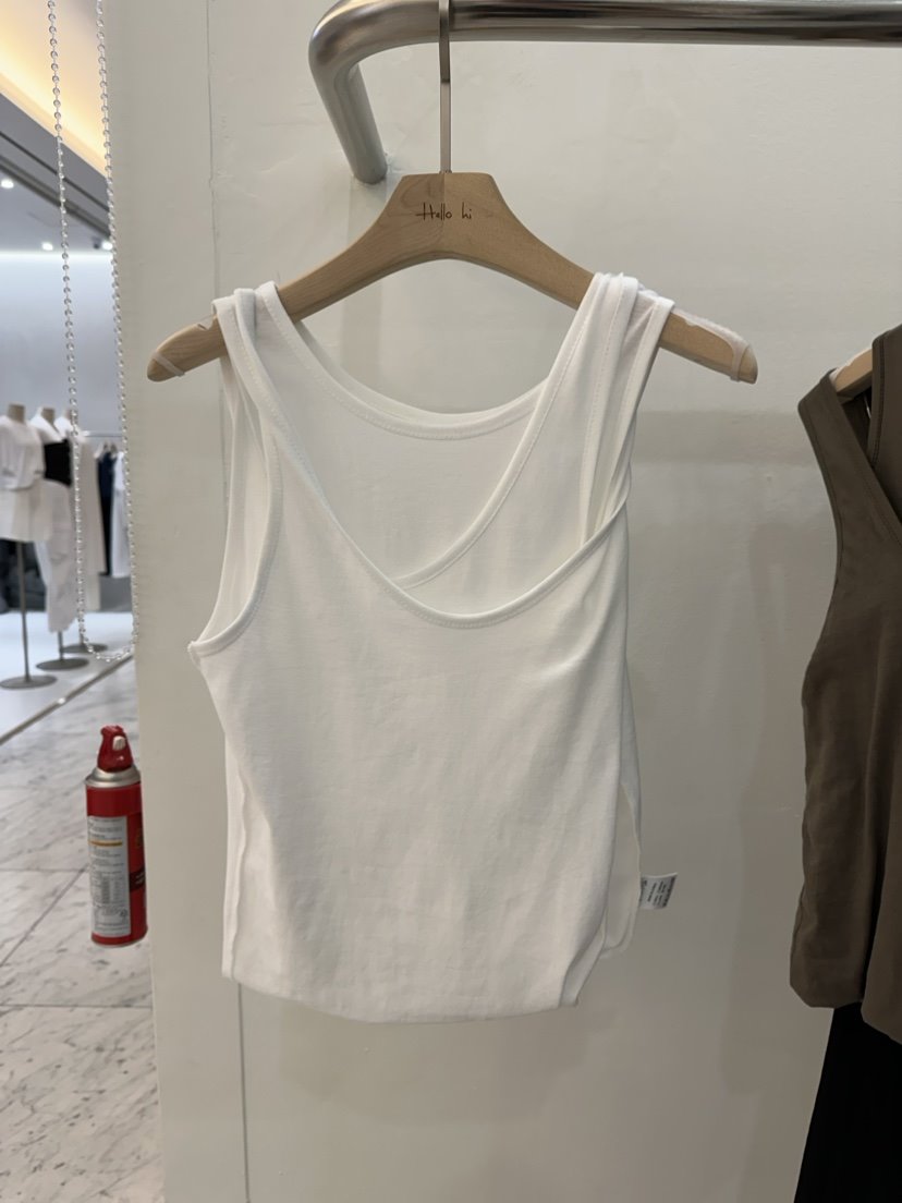 Hello Hi直郵韓國代購女裝新款真品推薦休閑吊帶背心假兩件Hello Hi吊帶/背心