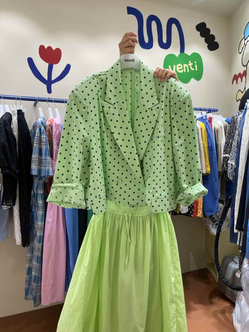 Venti韓國直郵東大門實拍女裝新品人氣推薦24春夏職業夾克VENTI夾克