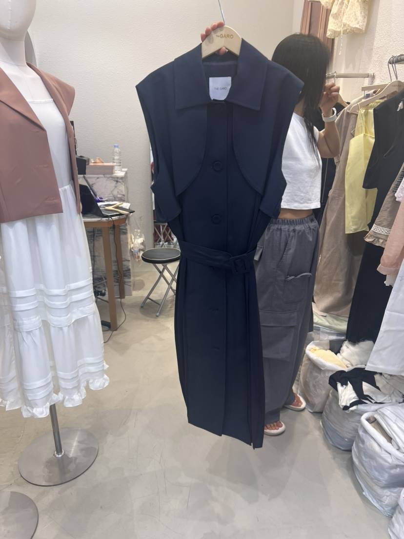 THE GARO韓國直郵東大門實拍女裝新款休閑推薦真品長款風衣HYPEARL長款風衣