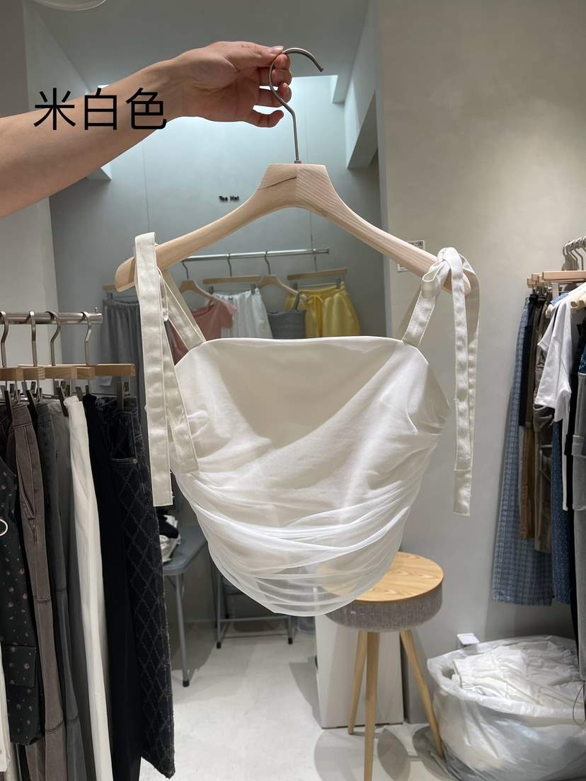 TOO HOT韓國直郵東大門代購女裝新品推薦24春夏吊帶背心蕾絲TOO HOT吊帶/背心