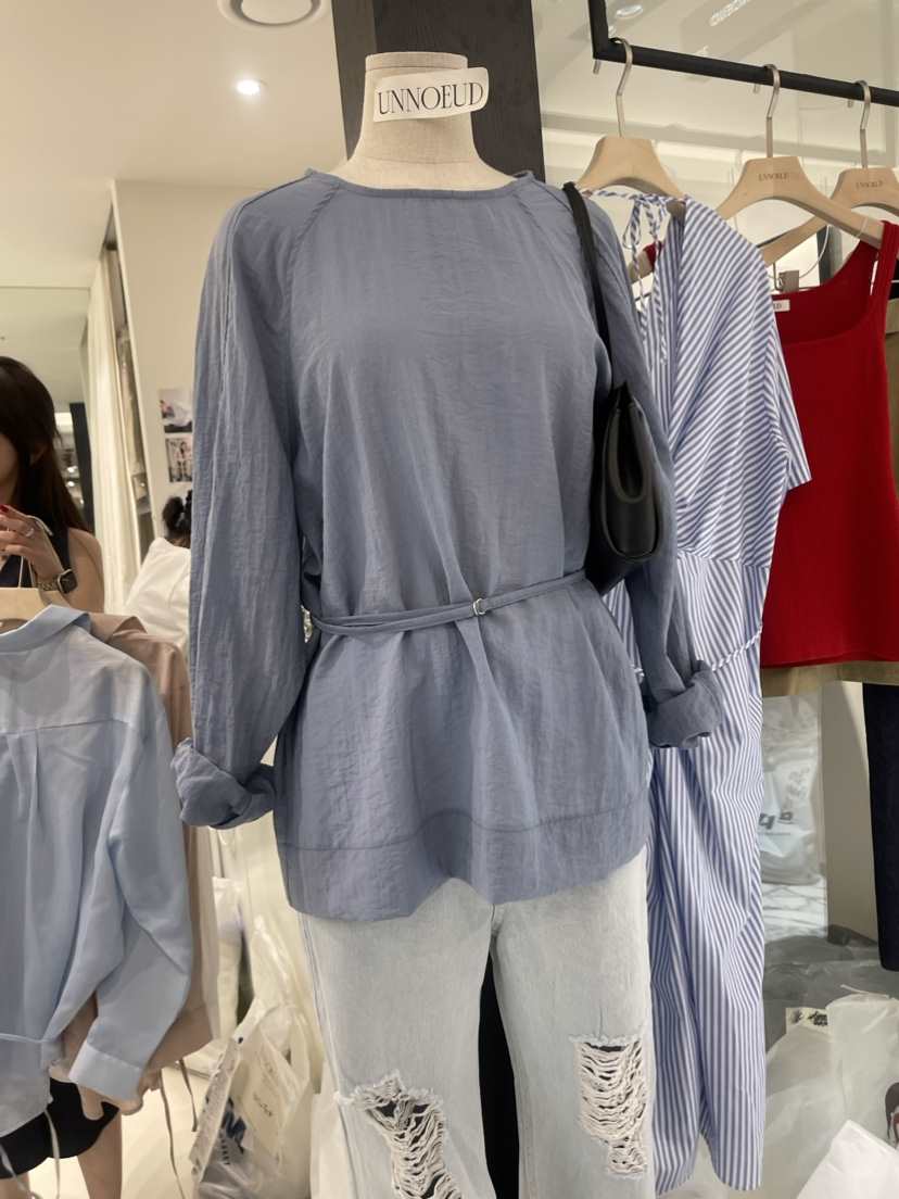 UNNOEUD韓國直郵女裝新款24春夏真品時尚熱賣休閑襯衫蕾絲衫THE REST/UNNOEUD襯衫/蕾絲衫