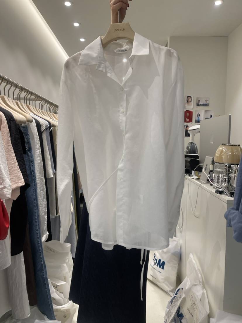 UNNOEUD韓國直郵東大門實拍女裝新品24春夏職業襯衫蕾絲衫THE REST/UNNOEUD襯衫/蕾絲衫