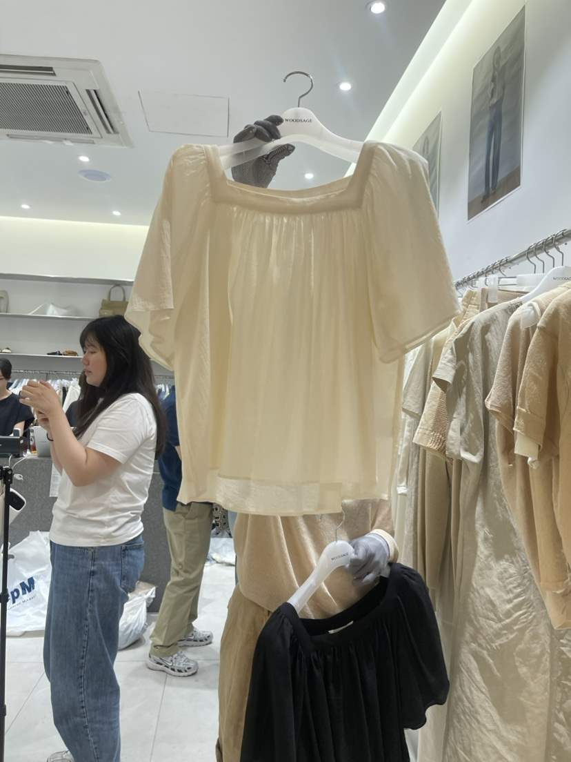 WOOD SAGE韓國直郵東大門代購女裝新品休閑職業襯衫蕾絲衫WOOD SAGE襯衫/蕾絲衫
