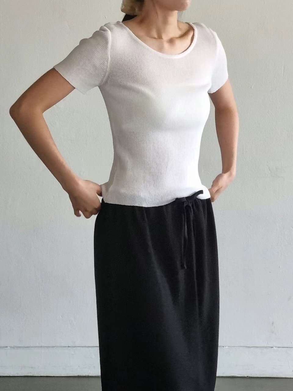 MORNBAKER直郵韓國代購女裝新款推薦真品休閑針織衫亞麻羅紋MORNBAKER針織衫
