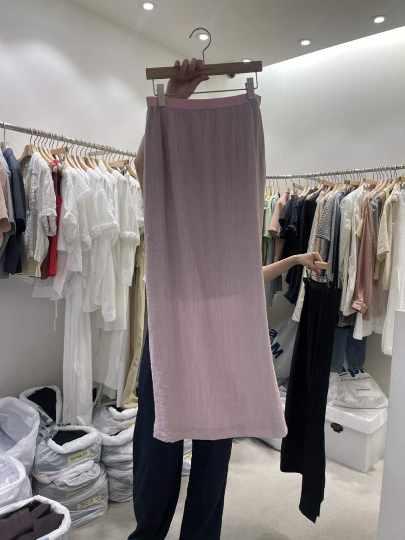 Sendtwo直郵韓國代購女裝新品休閑人氣24春夏時尚推薦長裙SENDTWO長裙