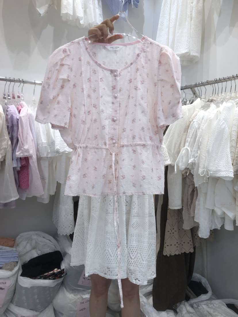 THE LENA韓國直郵女裝新品24春夏推薦休閑熱賣襯衫蕾絲衫NWEOL襯衫/蕾絲衫