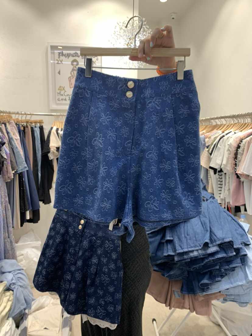 ABLE STUDIO韓國直郵女裝新品推薦休閑24春夏短褲牛仔布TERAIS短褲