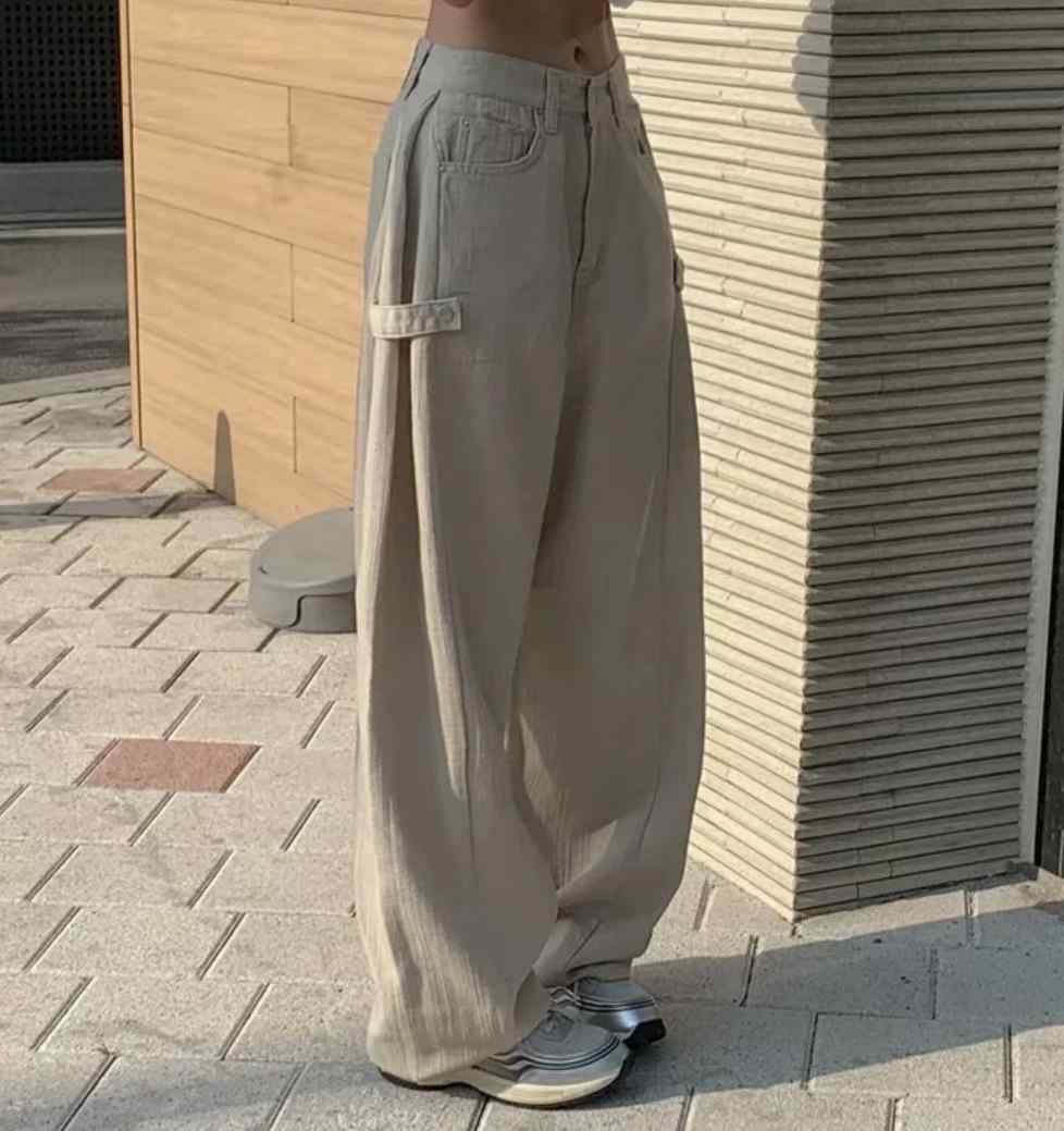 JJIM韓國直郵東大門實拍女裝新品推薦熱賣職業真品24春夏休閑褲JJIM休閑褲