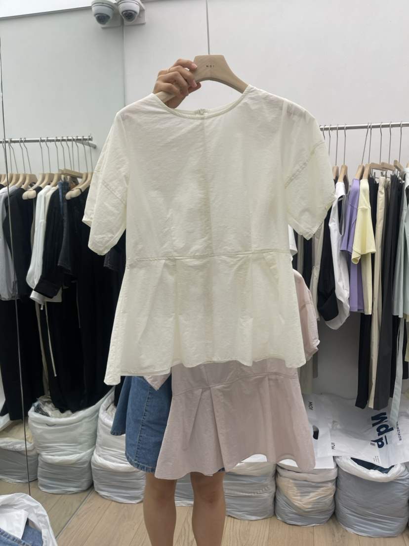MOI韓國直郵東大門實拍女裝新品24春夏熱賣時尚襯衫蕾絲衫MOI-A襯衫/蕾絲衫