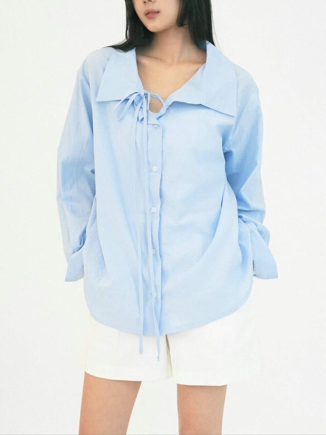 PRORSUM韓國直郵女裝新款熱賣真品時尚24春夏職業襯衫蕾絲衫PRORSUM襯衫/蕾絲衫