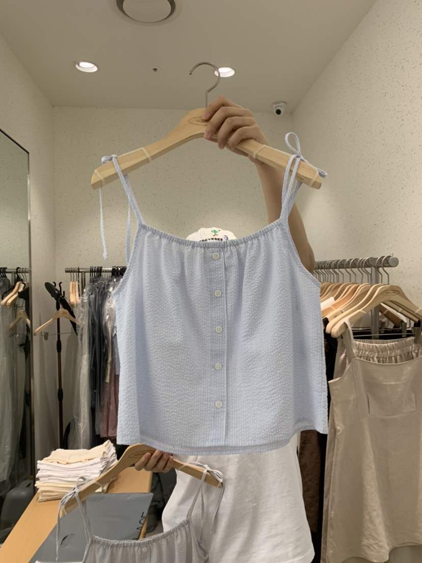 NOUVEAU直郵韓國代購女裝新款真品熱賣休閑時尚職業吊帶背心NOUVEAU吊帶/背心