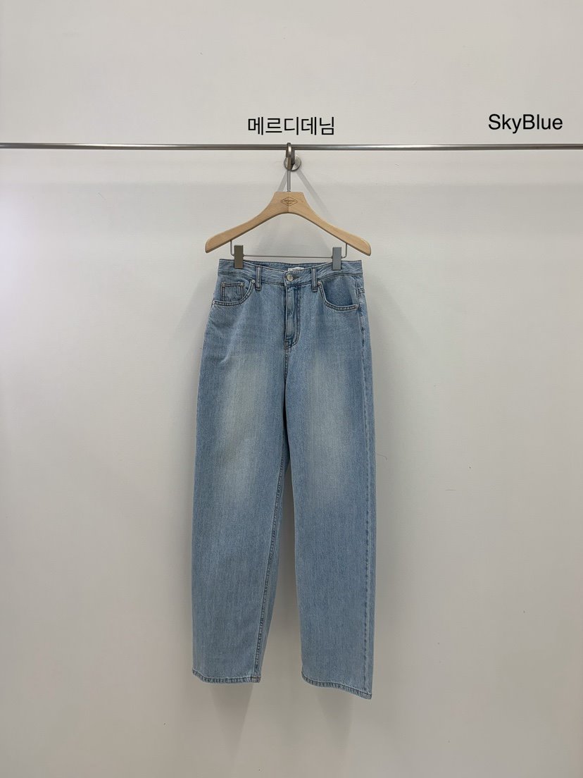 VERGAMOT韓國直郵女裝新款推薦休閑24春夏熱賣牛仔褲牛仔布VERGAMOT牛仔褲
