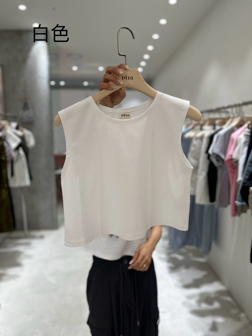 piTa韓國直郵女裝新品推薦時尚職業真品人氣休閑24春夏吊帶背心THE VERLIN/piTa吊帶/背心