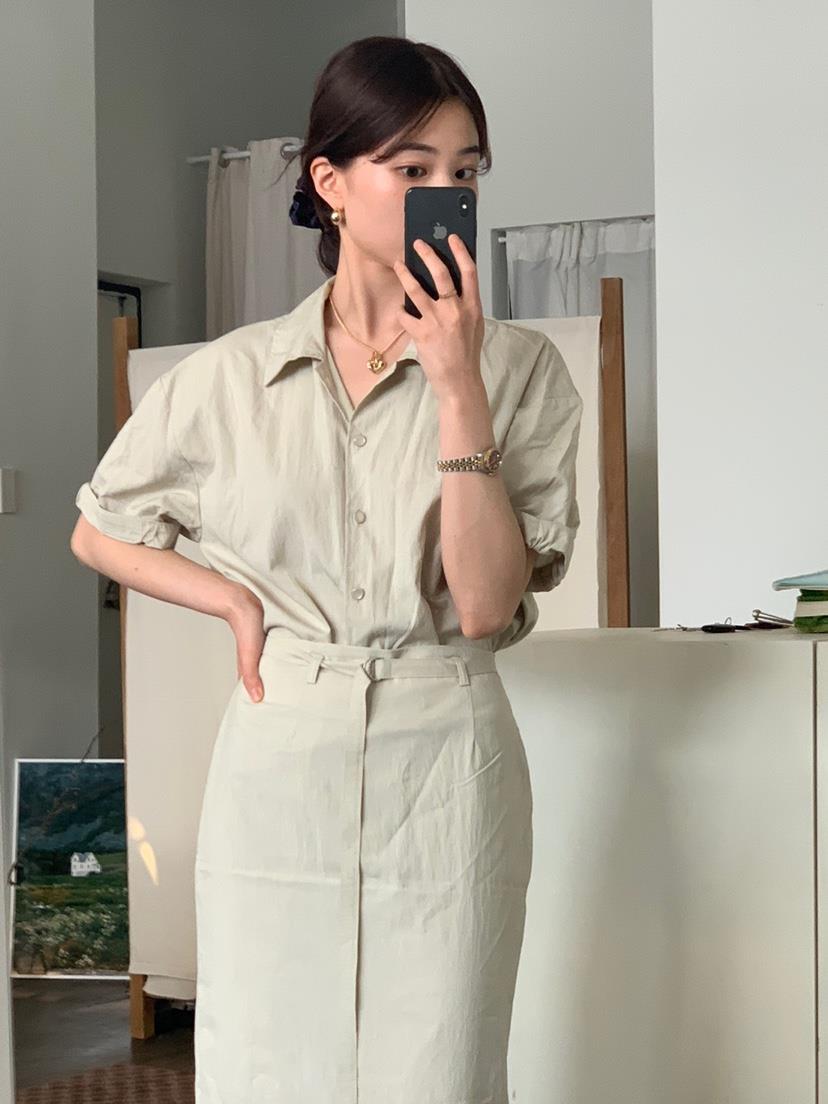 Sendtwo韓國直郵女裝新品真品24春夏職業人氣推薦襯衫蕾絲衫SENDTWO襯衫/蕾絲衫