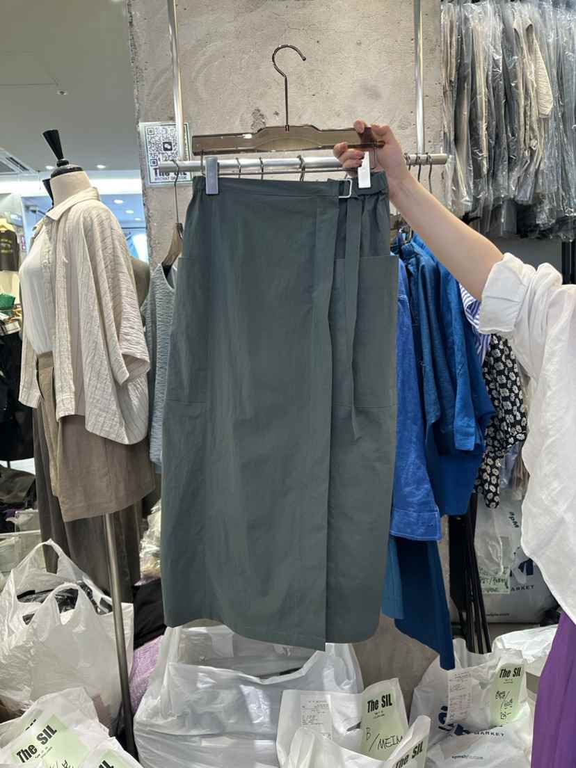 THE SIL韓國直郵東大門實拍女裝新品推薦半身裙中短裙腰帶THE SIL/1 2ILLY半身裙/中短裙