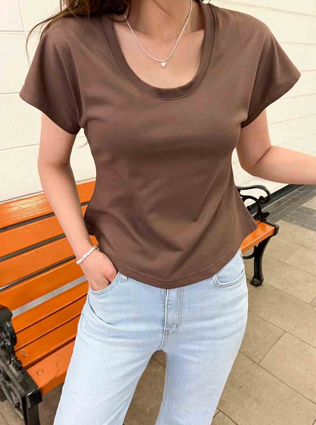 HHOLIC直郵韓國代購女裝新品職業人氣休閑時尚熱賣推薦24春夏T恤HHOLICT恤