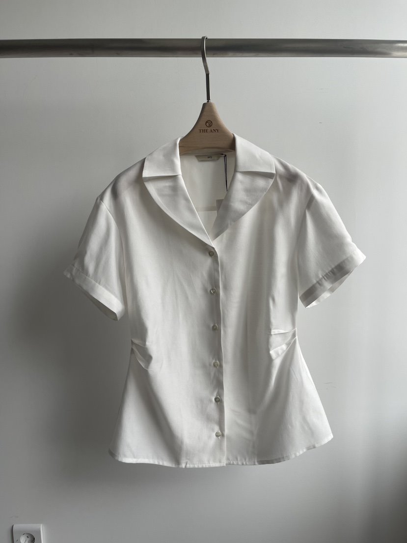 The any韓國直郵東大門實拍女裝新品職業24春夏襯衫蕾絲衫MEMOIRE襯衫/蕾絲衫