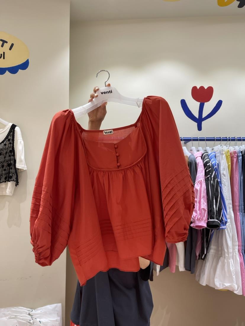 Venti韓國直郵東大門代購女裝新品時尚休閑人氣推薦襯衫蕾絲衫VENTI襯衫/蕾絲衫