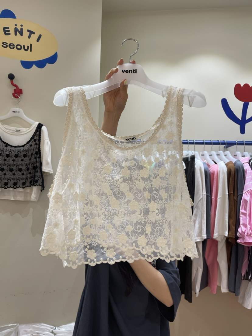 Venti韓國直郵女裝新品真品熱賣24春夏人氣休閑職業吊帶背心VENTI吊帶/背心