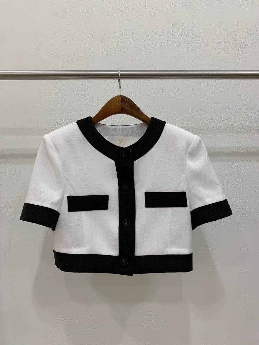 BANI BLUBH韓國直郵女裝新品真品職業熱賣時尚休閑夾克亞麻BANI BLUSH夾克