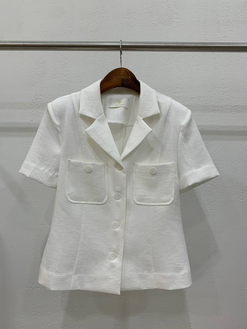 BANI BLUBH韓國直郵女裝新品熱賣休閑人氣推薦真品夾克亞麻BANI BLUSH夾克