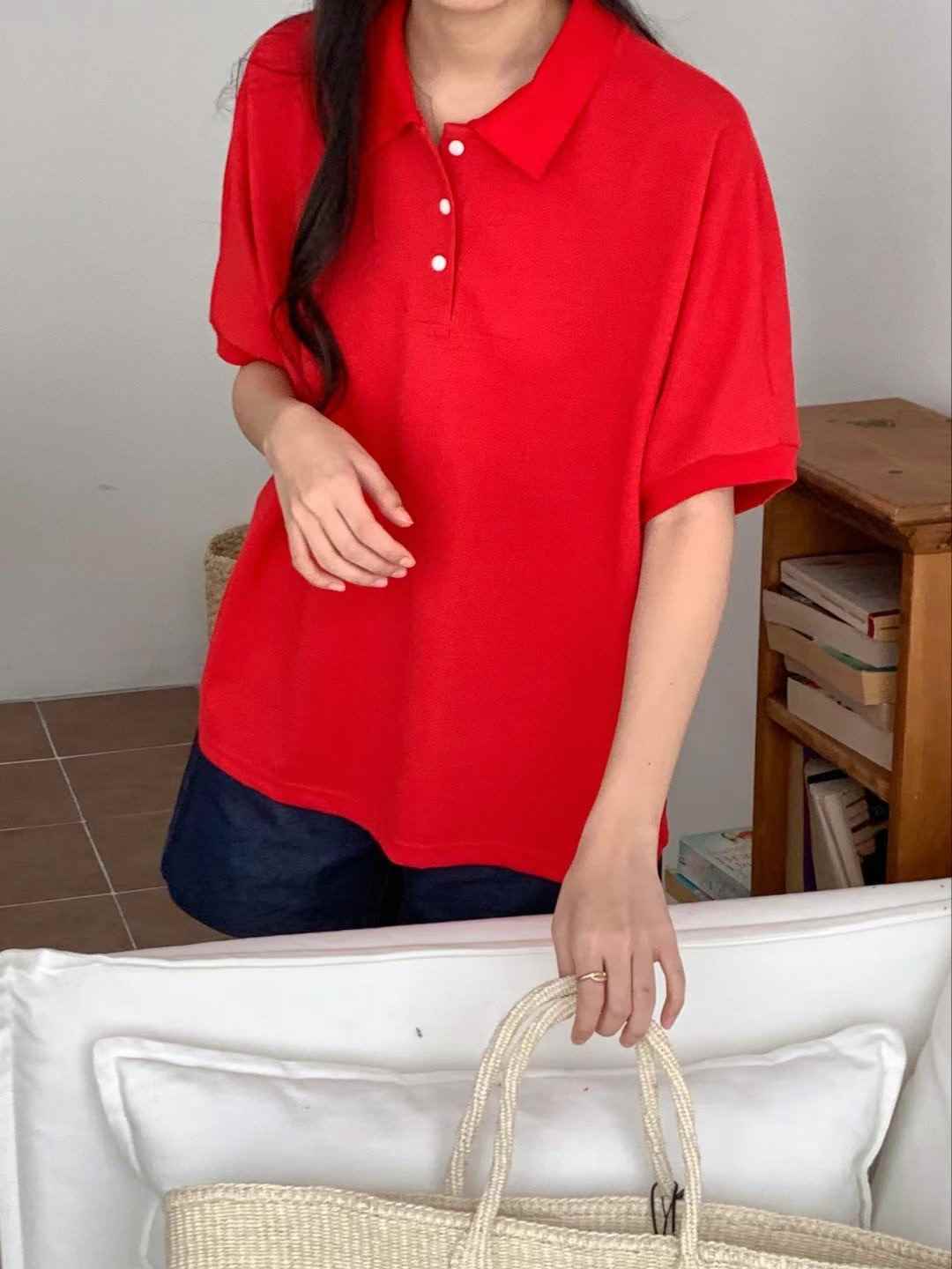 O SENSE-오센스-T韓國直郵東大門實拍女裝新品休閑24春夏T恤LE VAIRT恤