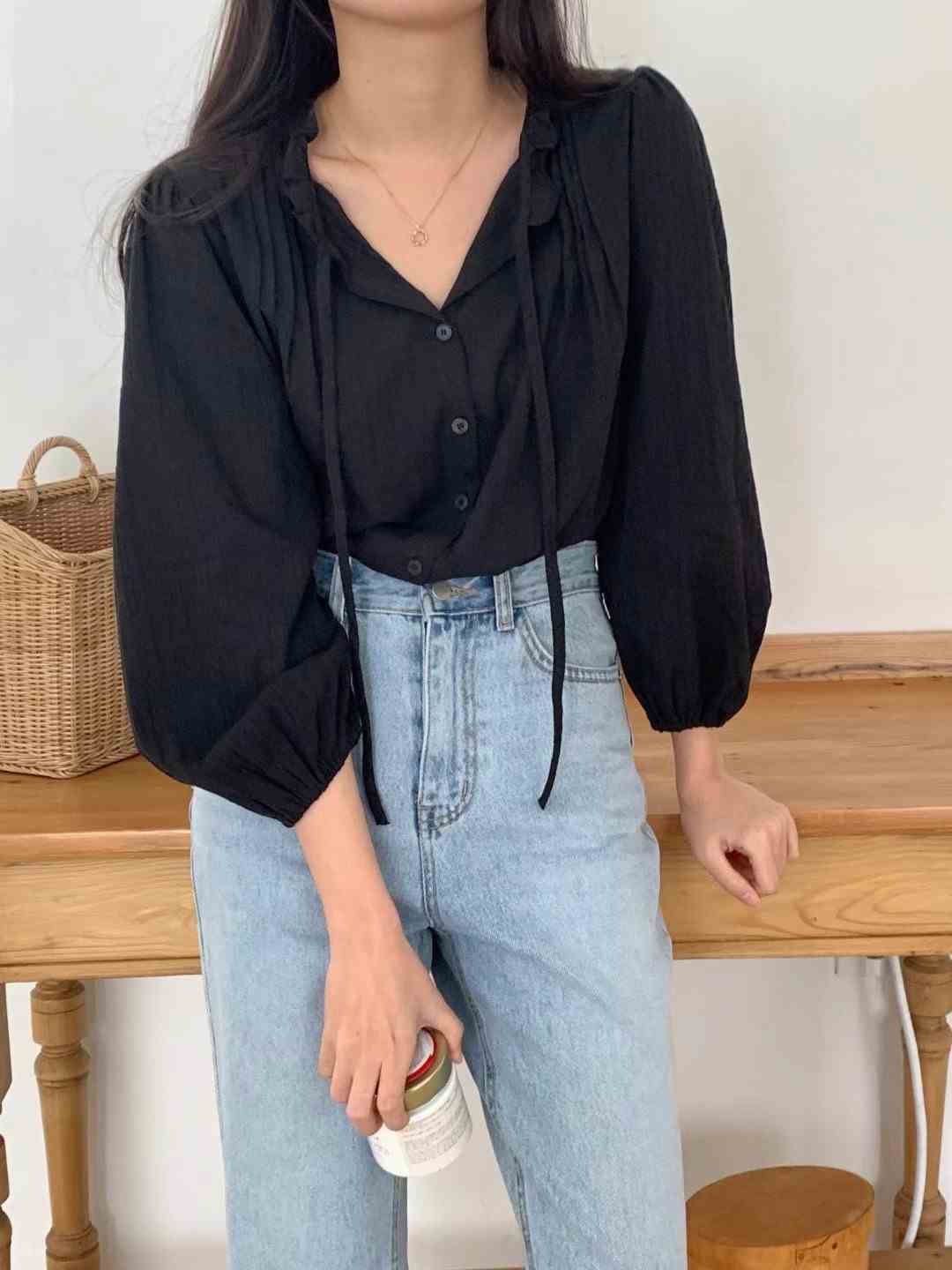 O SENSE-오센스-T韓國直郵東大門代購女裝新品熱賣襯衫蕾絲衫LE VAIR襯衫/蕾絲衫